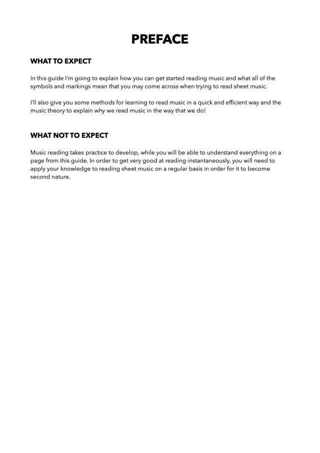 Beginners Guide to Reading Sheet Music preview 2